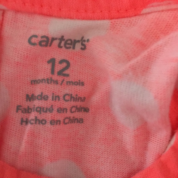 Carter’s orange and white polka dot dress - Picture 5 of 9